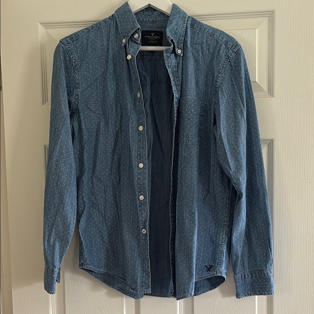 American Eagle Outfitters Classic Blue Shirt